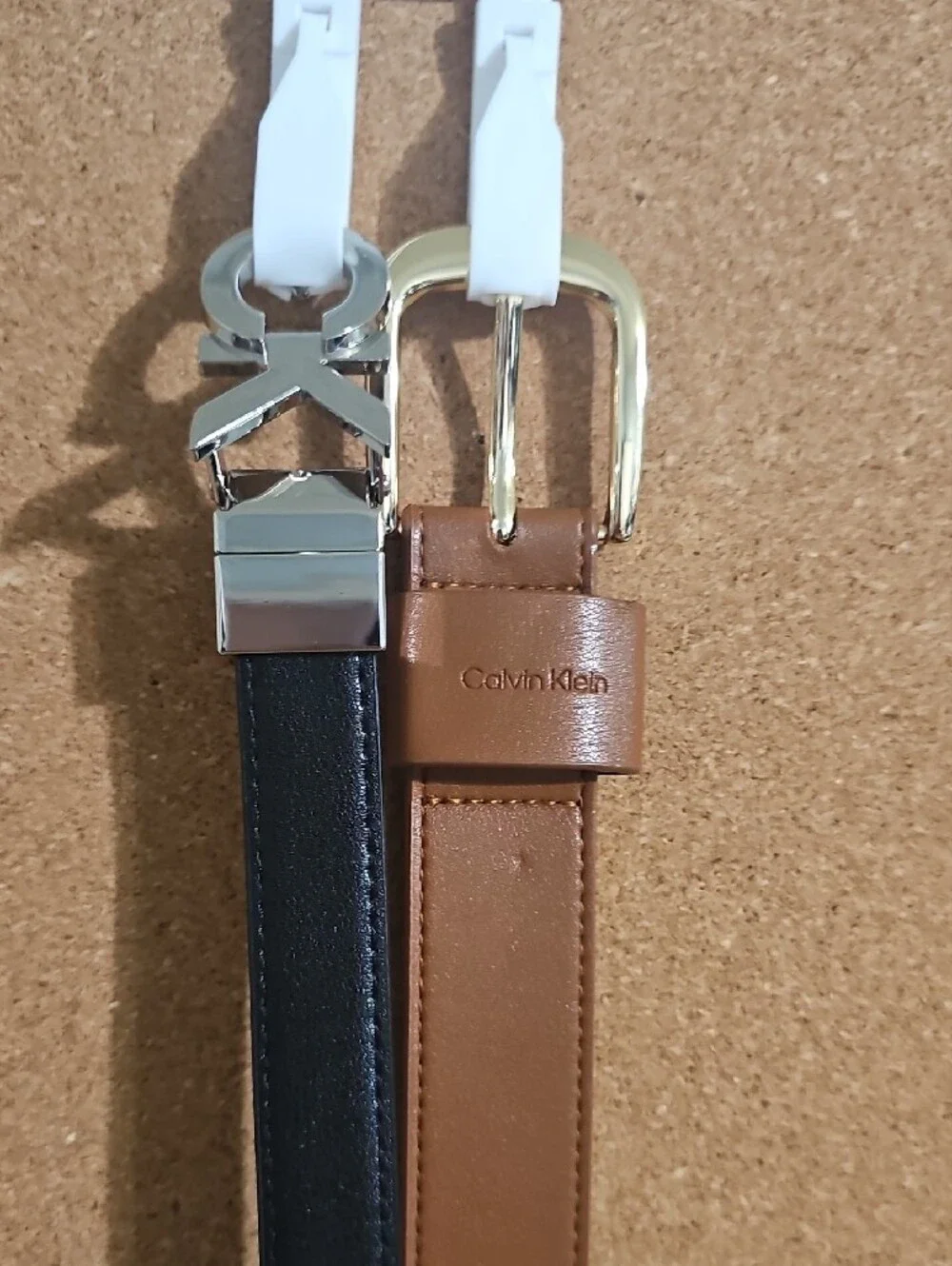 Calvin Klein Reversible Black/Burgundy & Brown Women's Belts